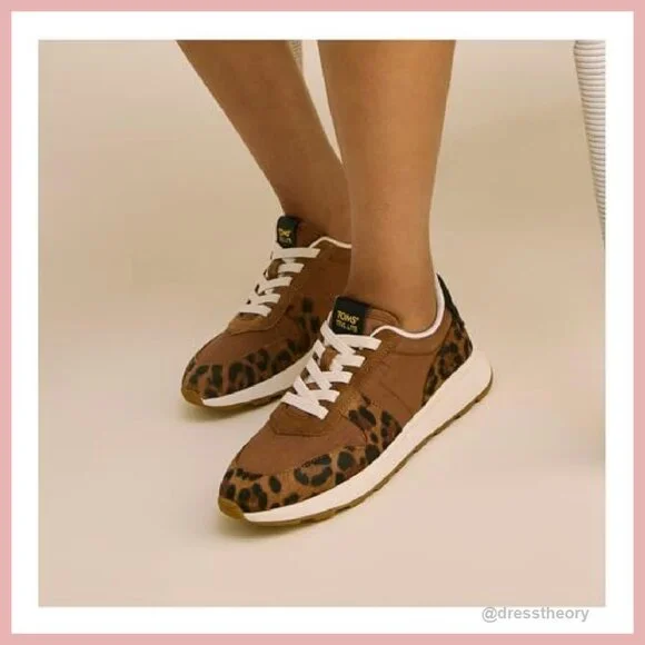 Women's Retro Lace-Up Sneakers, Lightweight Comfort, Size 8